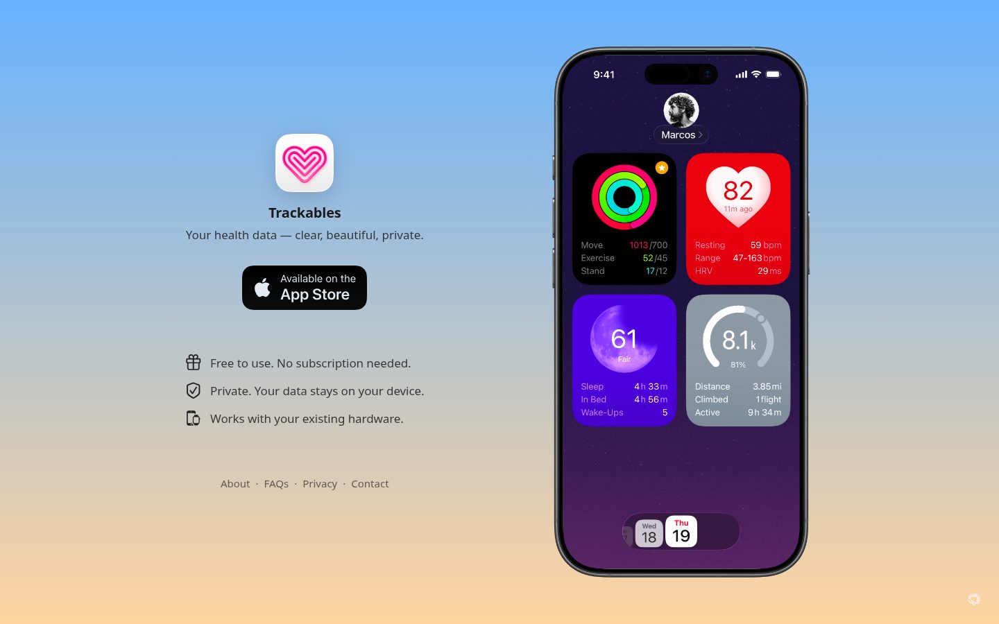 Trackables Homepage