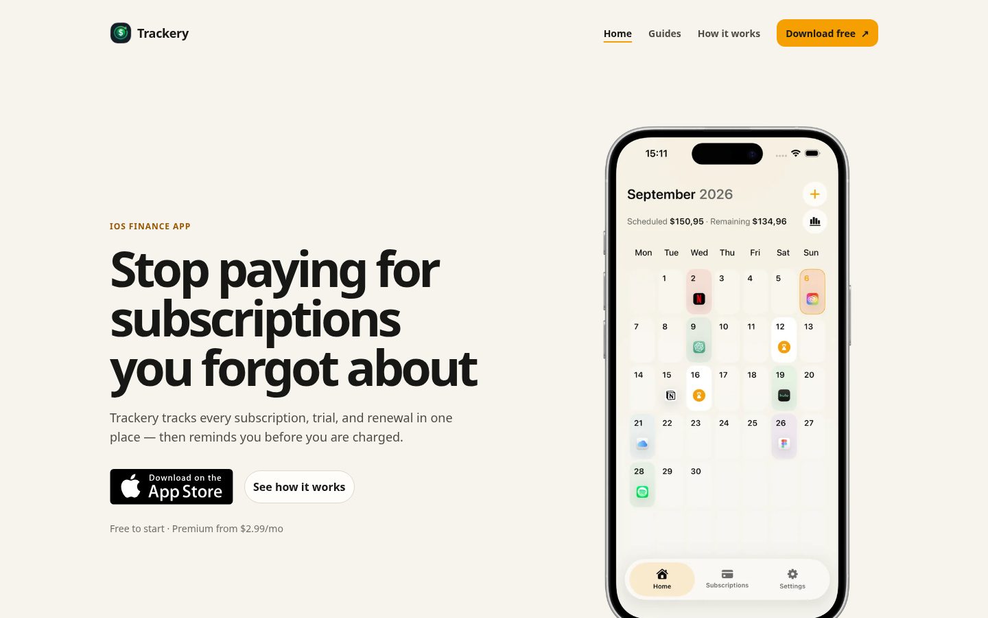 Trackery Homepage