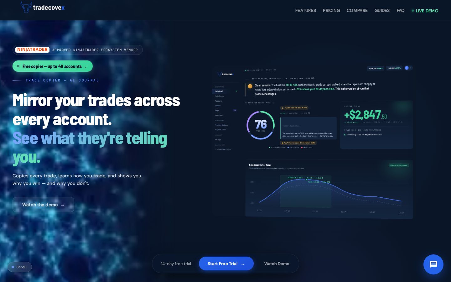 Tradecovex Homepage