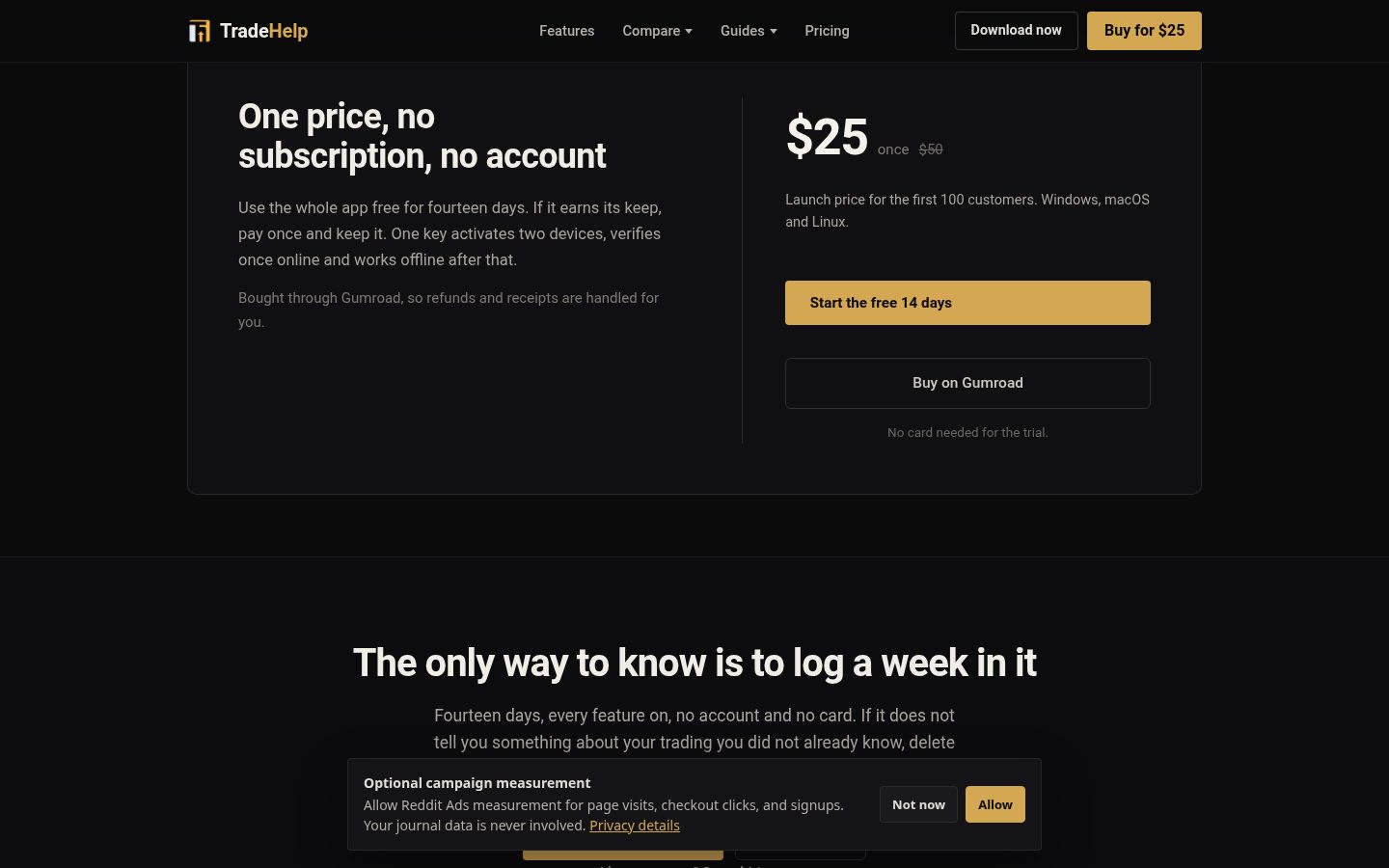 TradeHelp Pricing