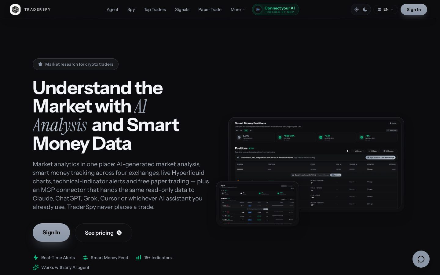 TraderSpy Homepage