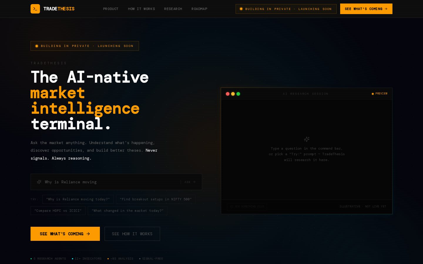 TradeThesis Homepage