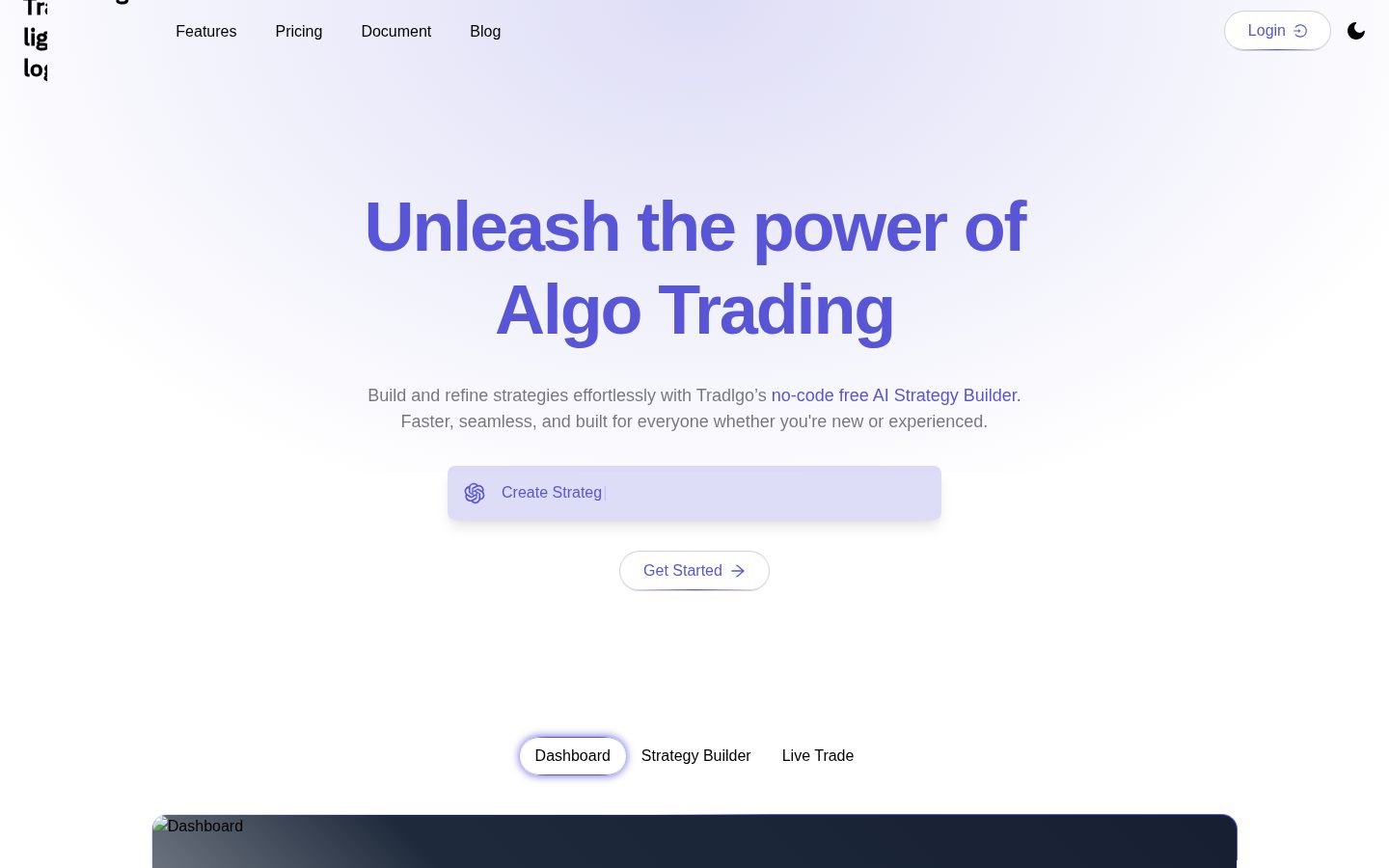 Tradlgo Homepage