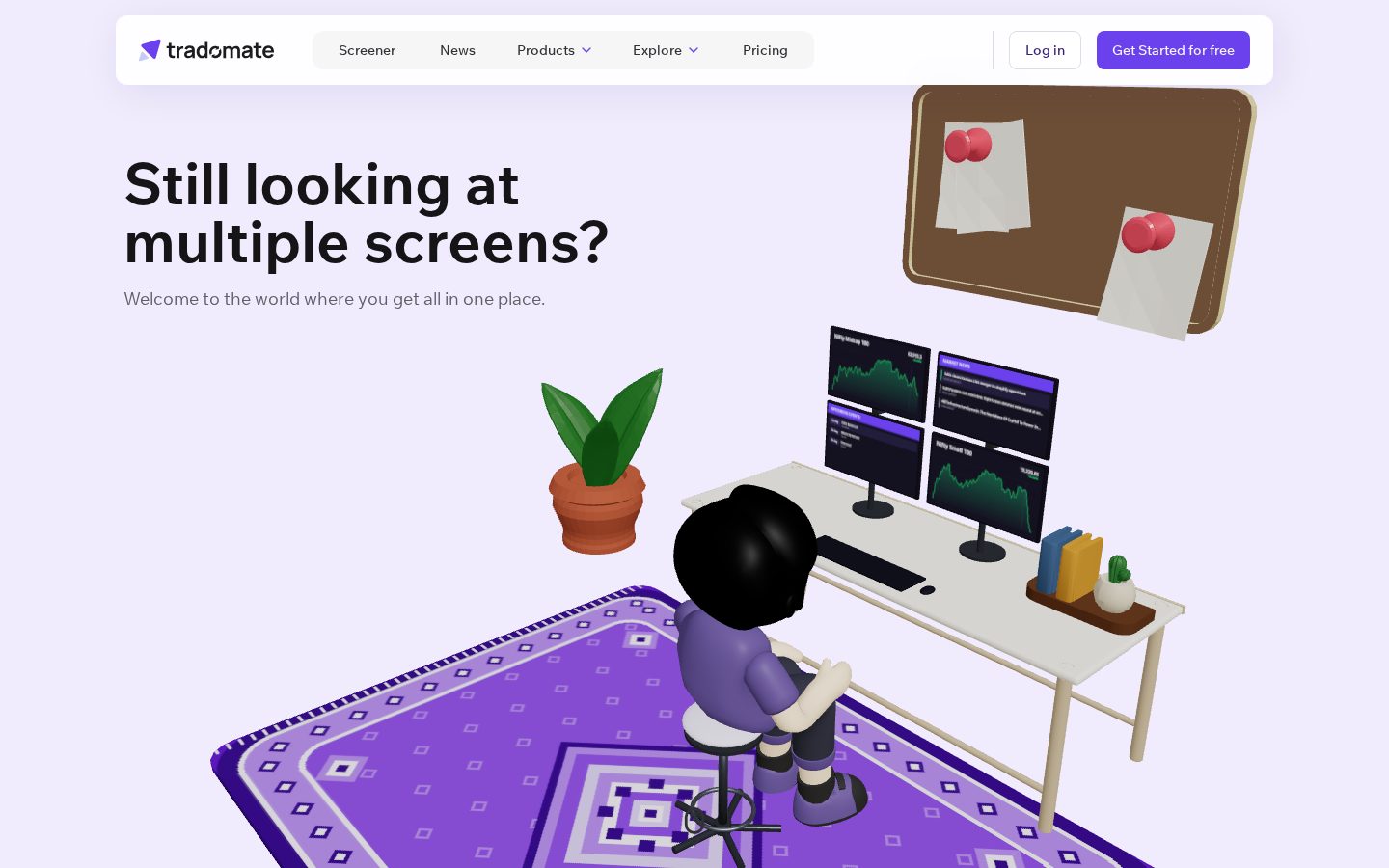 Tradomate Homepage