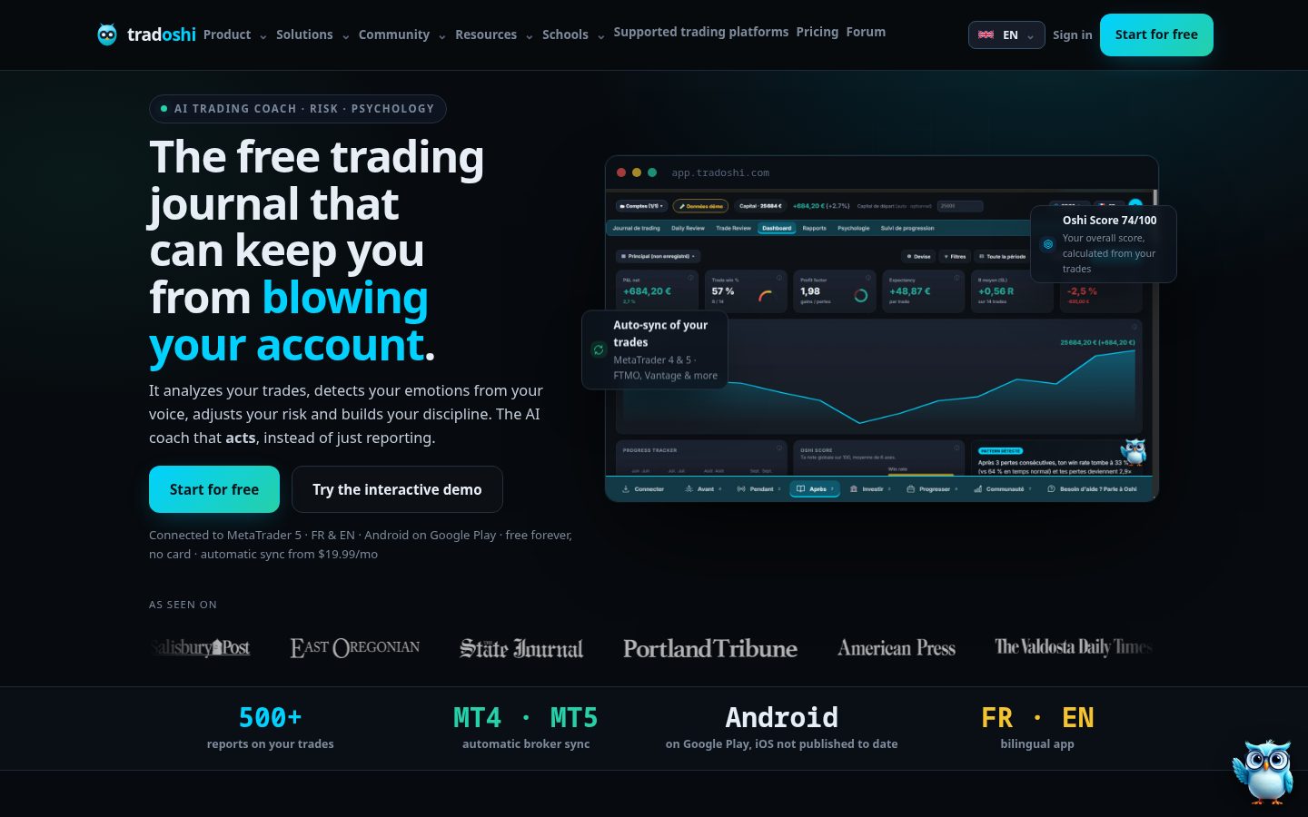 Tradoshi Homepage