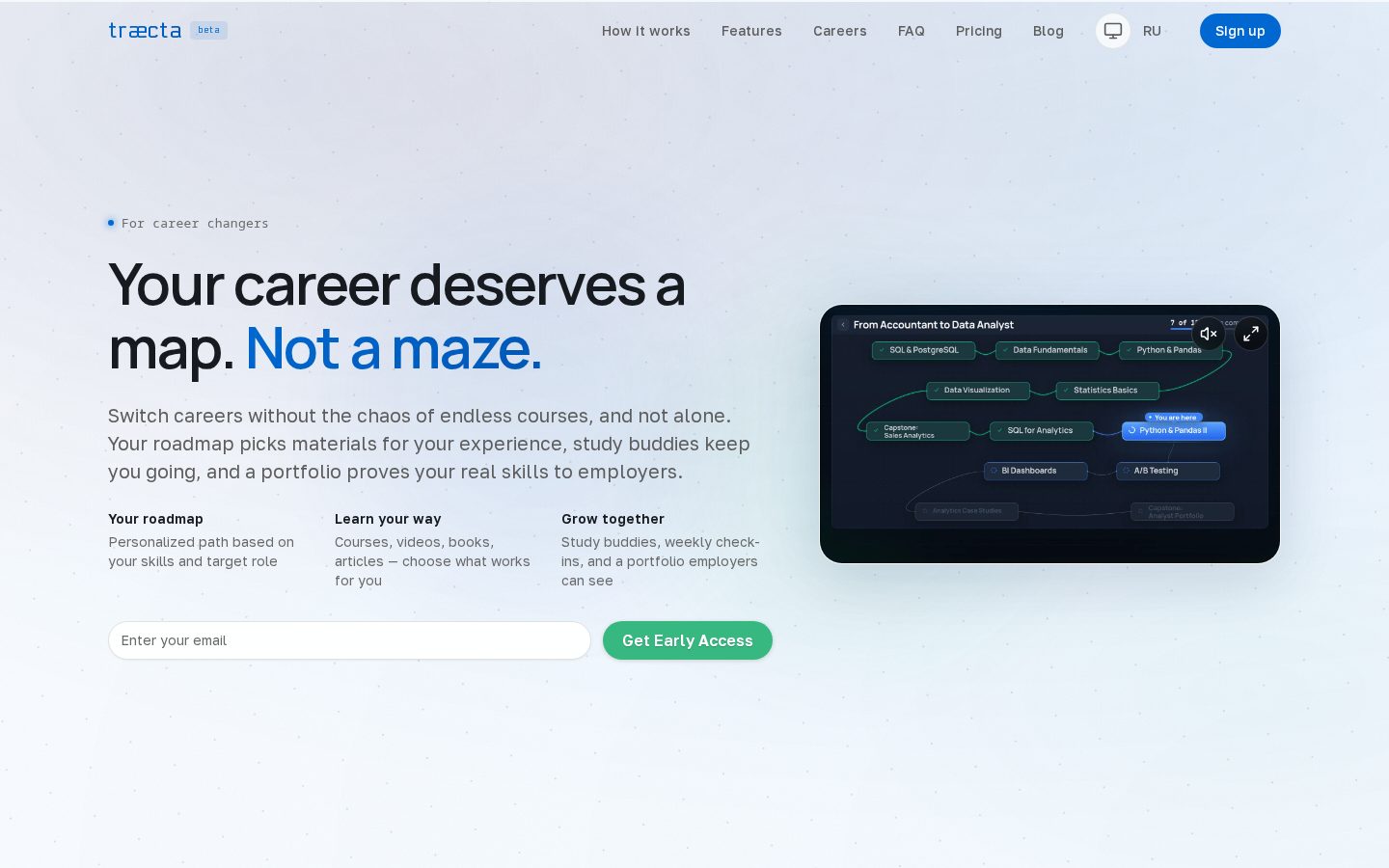Traecta Homepage