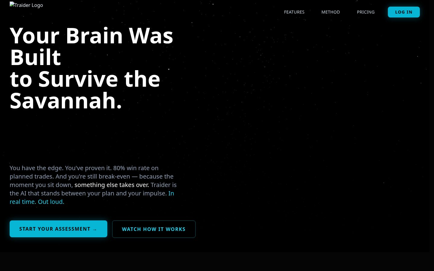 Traider Homepage