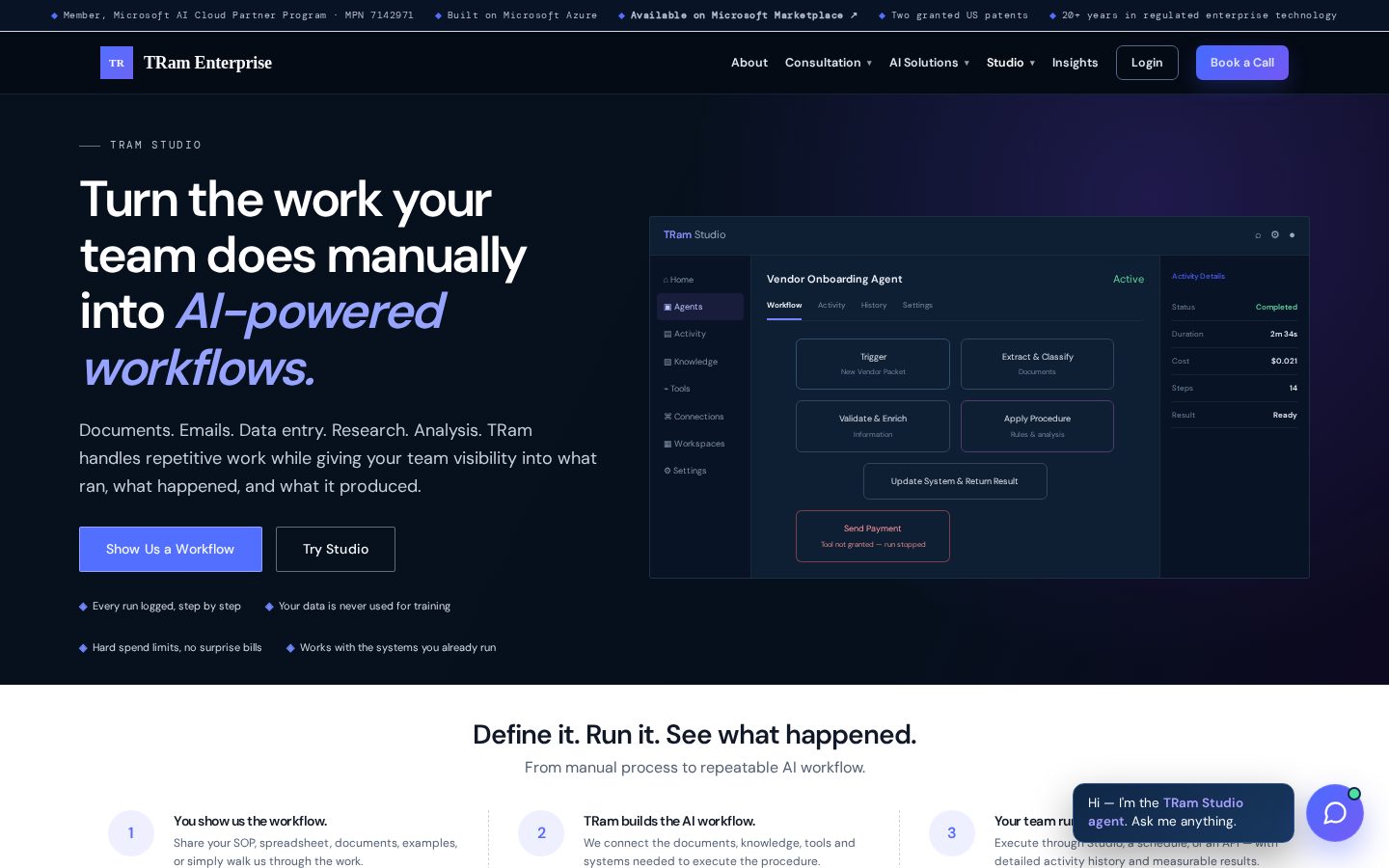TRam Studio Homepage