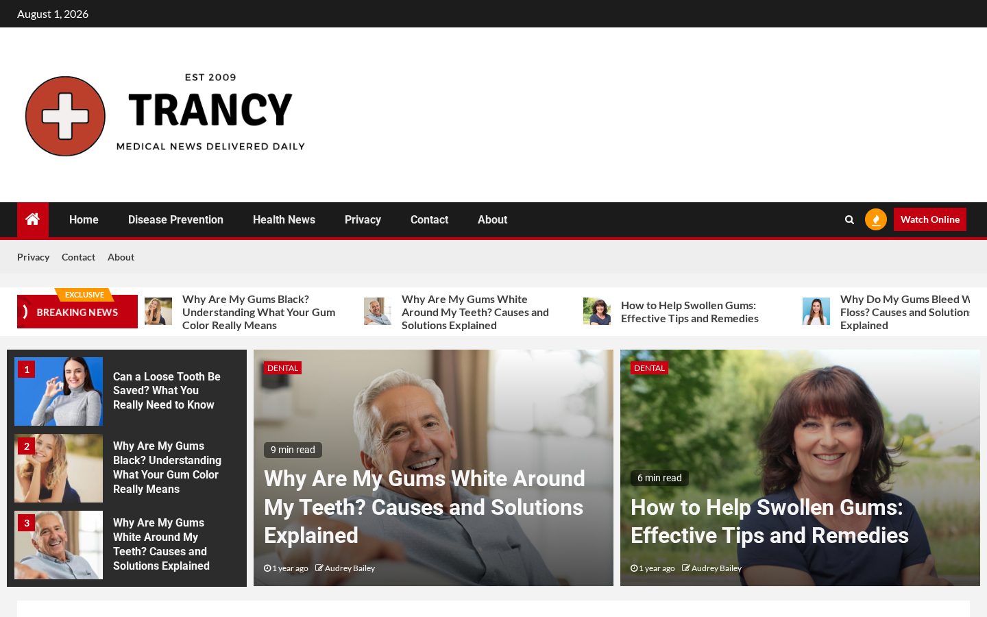 Trancy Homepage