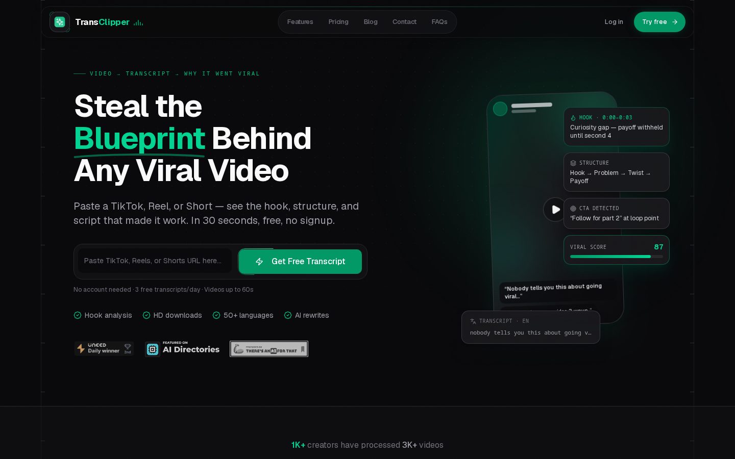 TransClipper Homepage