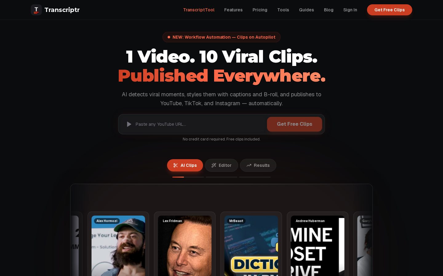 Transcriptor Homepage