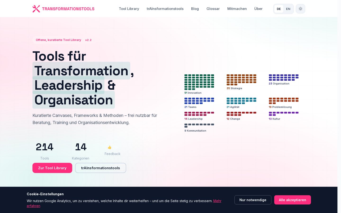 Transformationstools Homepage