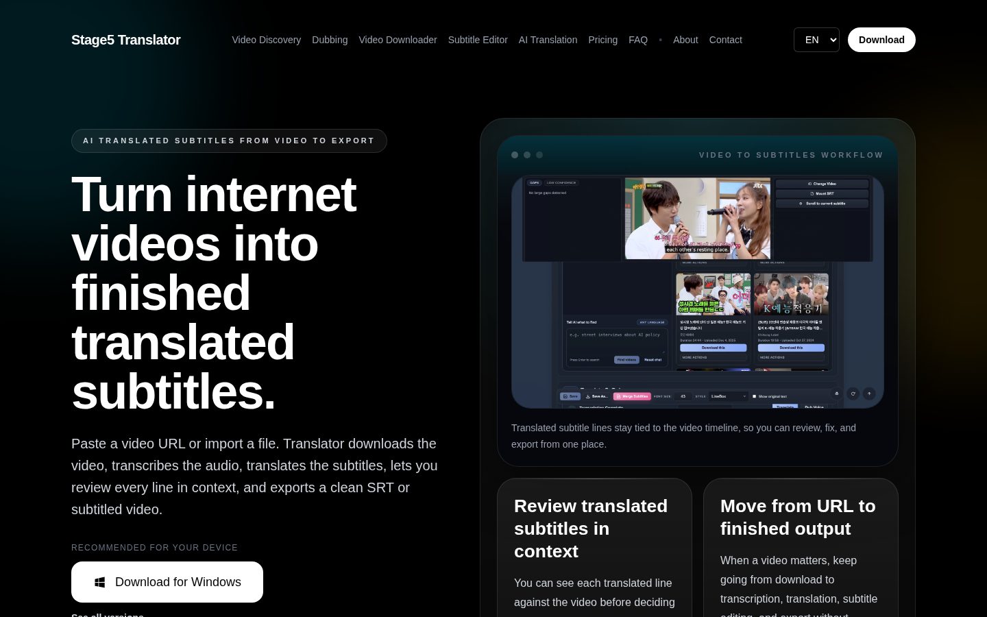 Translator Homepage