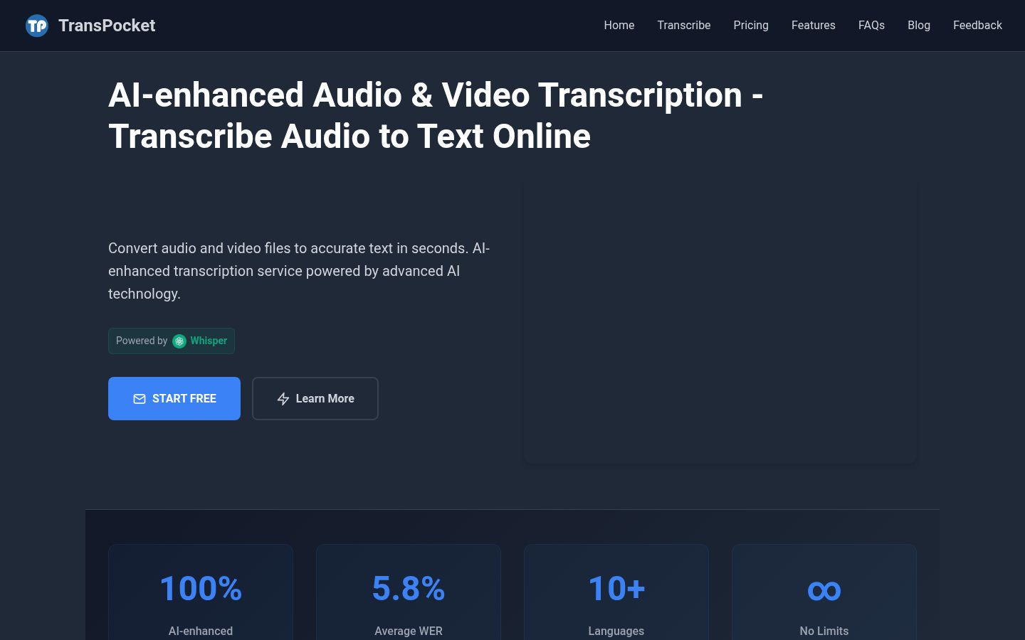 Transpocket Homepage