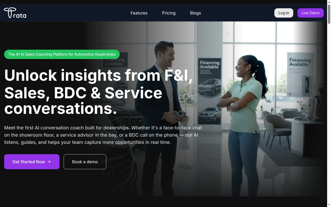 Trata AI homepage