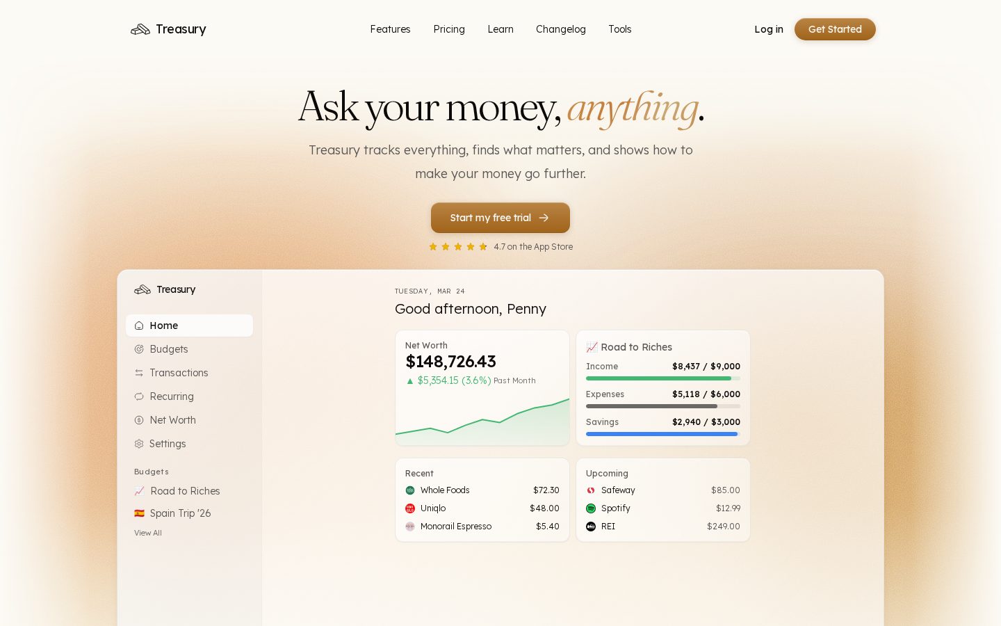 Treasury Homepage