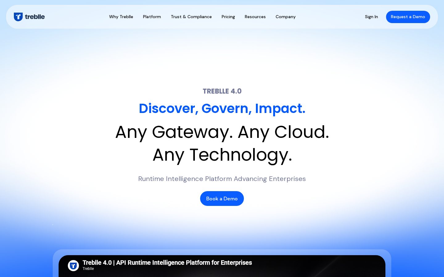 Treblle 3.0 Homepage