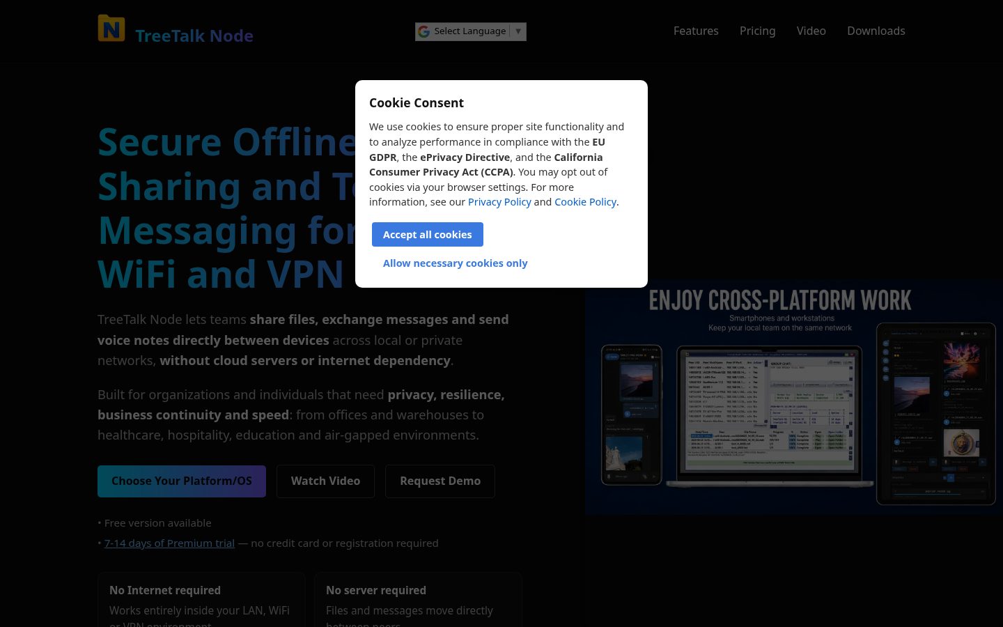 TreeTalk Node Homepage