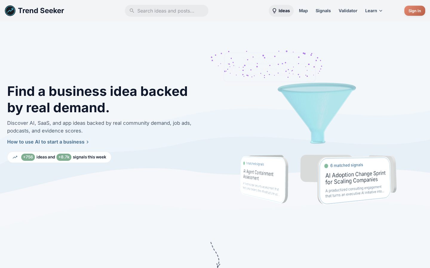 Trend Seeker Homepage