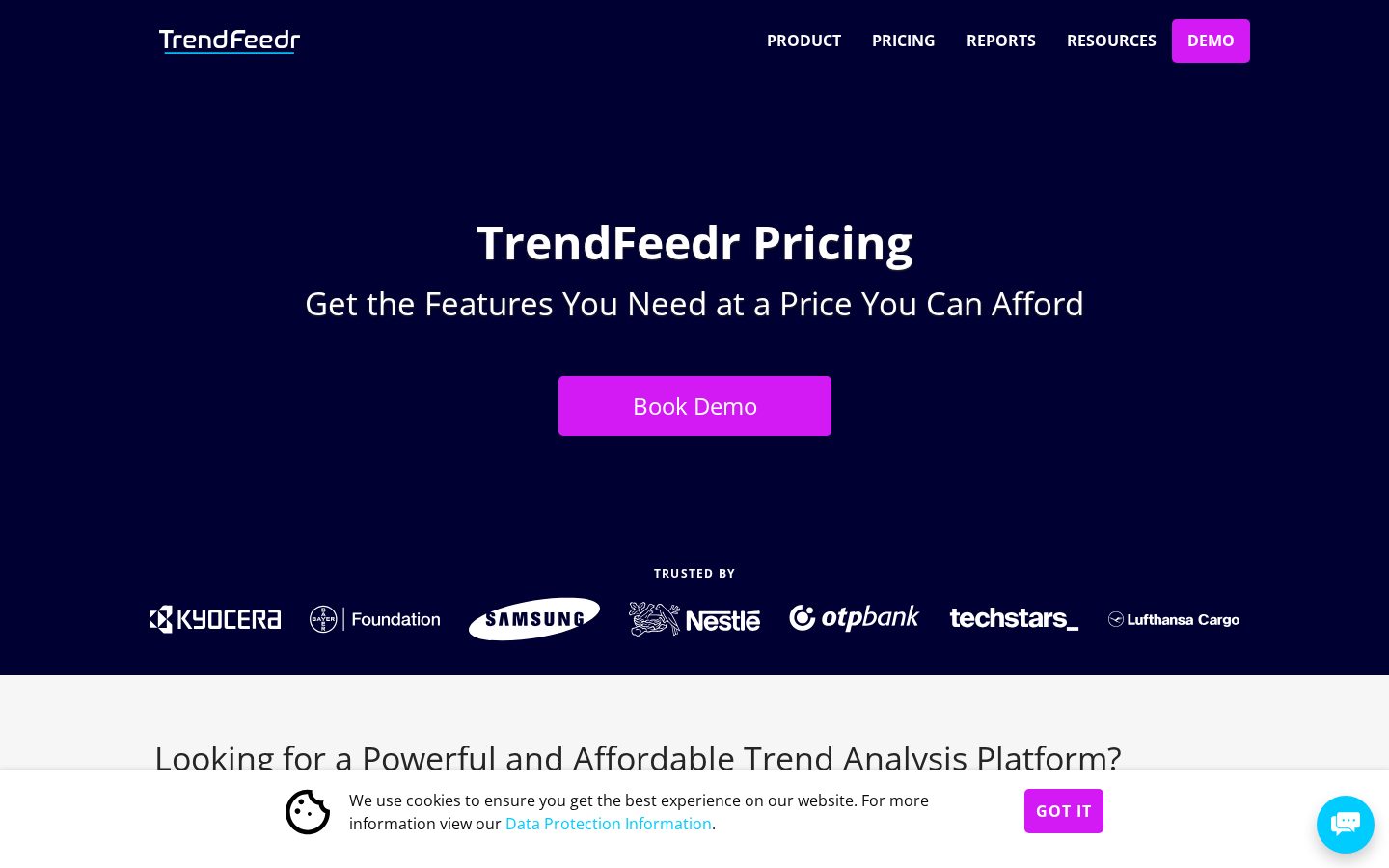 TrendFeedr Pricing