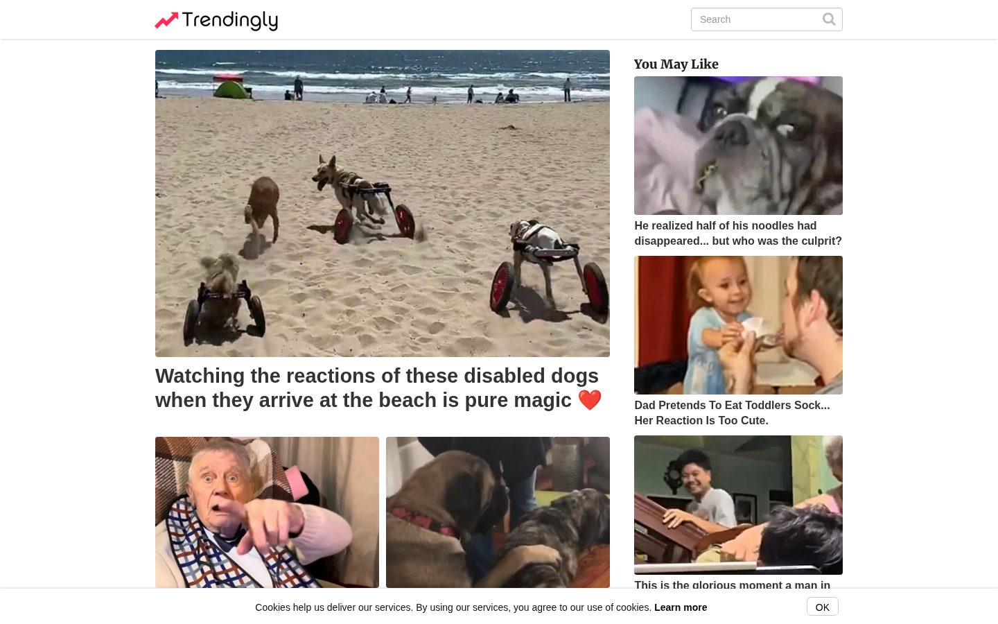 Trendingly Homepage