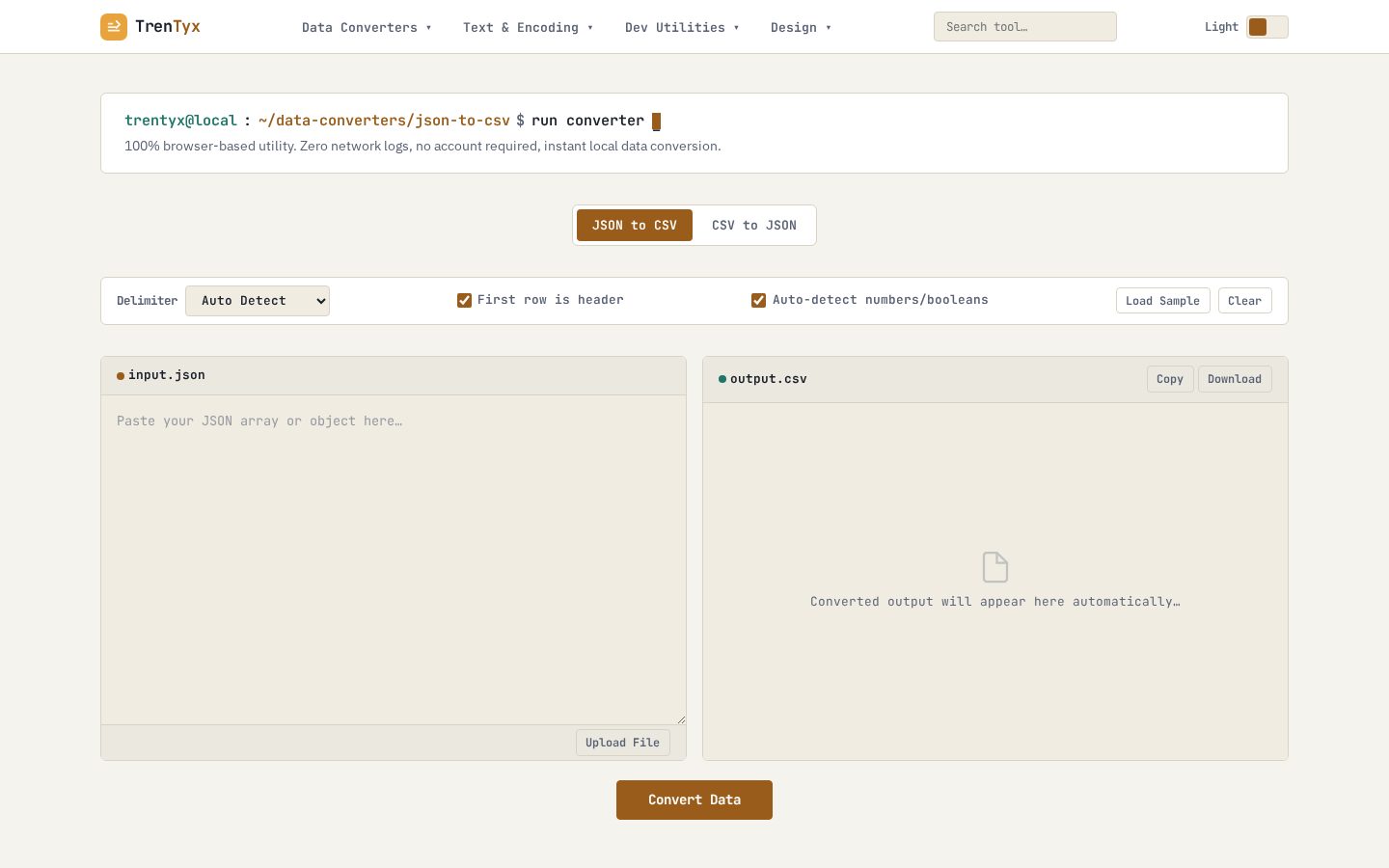 TrenTyx Homepage