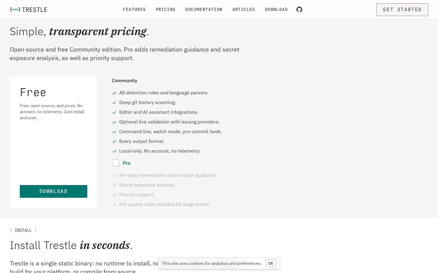 Trestle Pricing