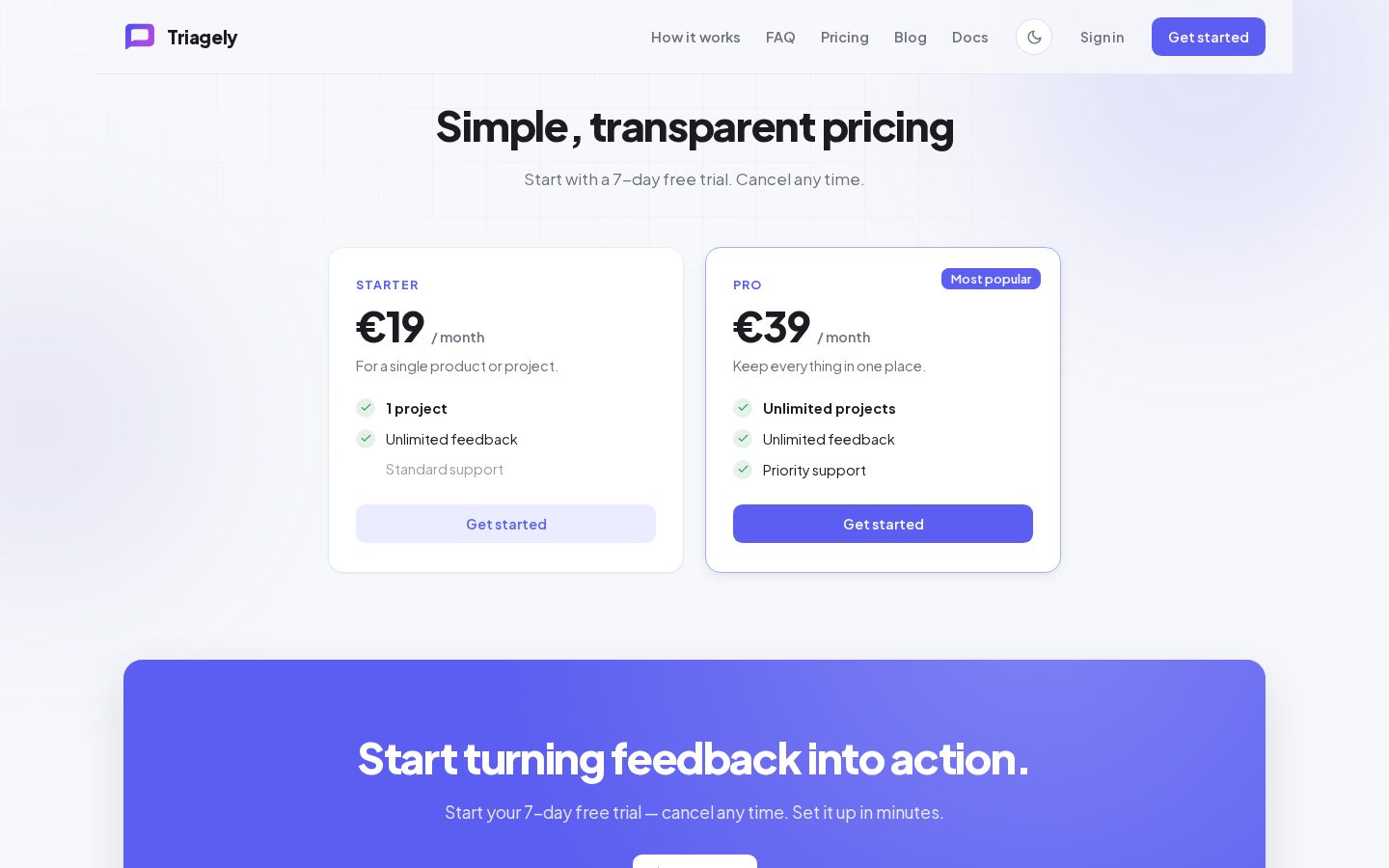 Triagely Pricing