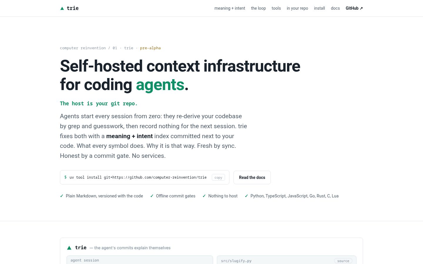 trie Homepage
