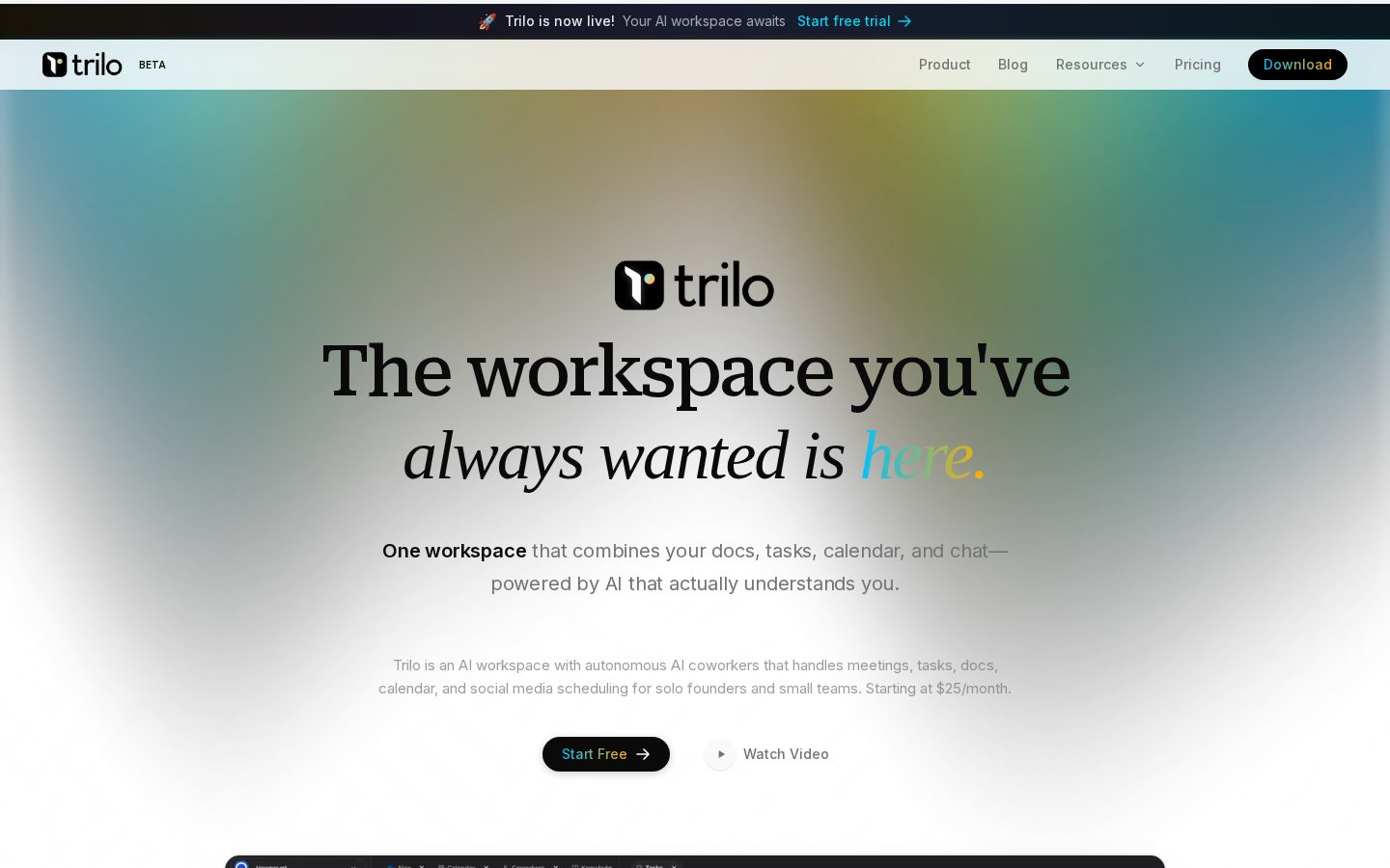Trilo Homepage