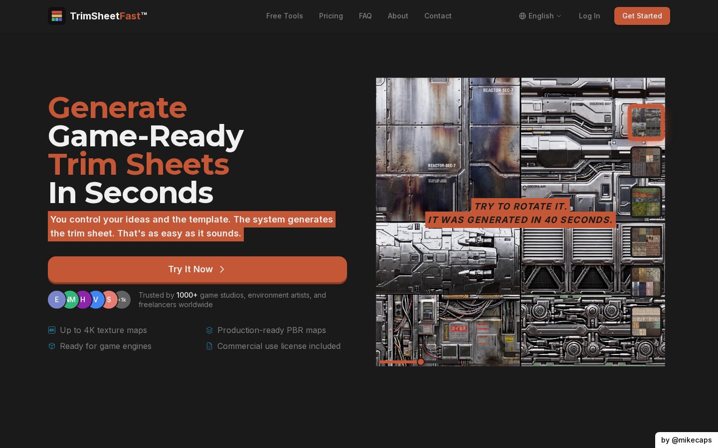TrimSheetFast Homepage