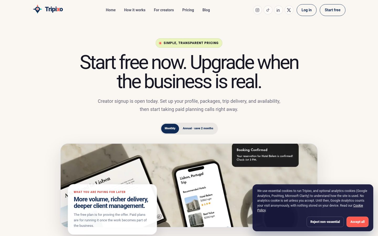 Tripixo Pricing