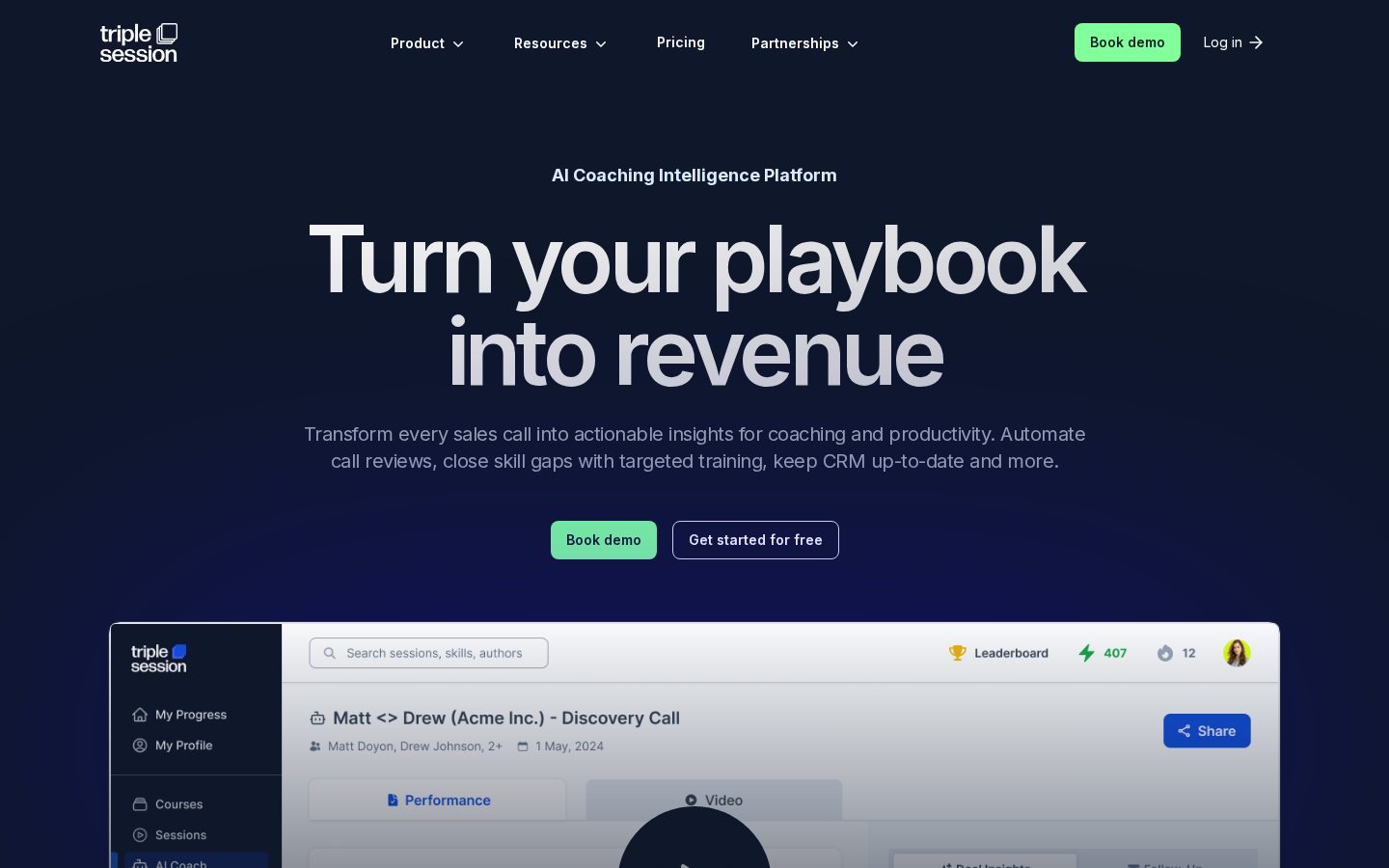 Triple Session Homepage