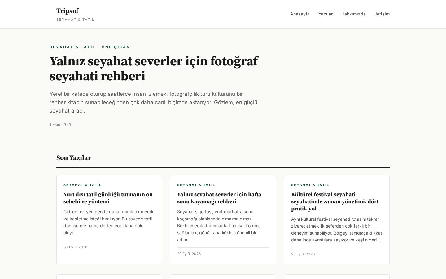 TripsOfLife Homepage