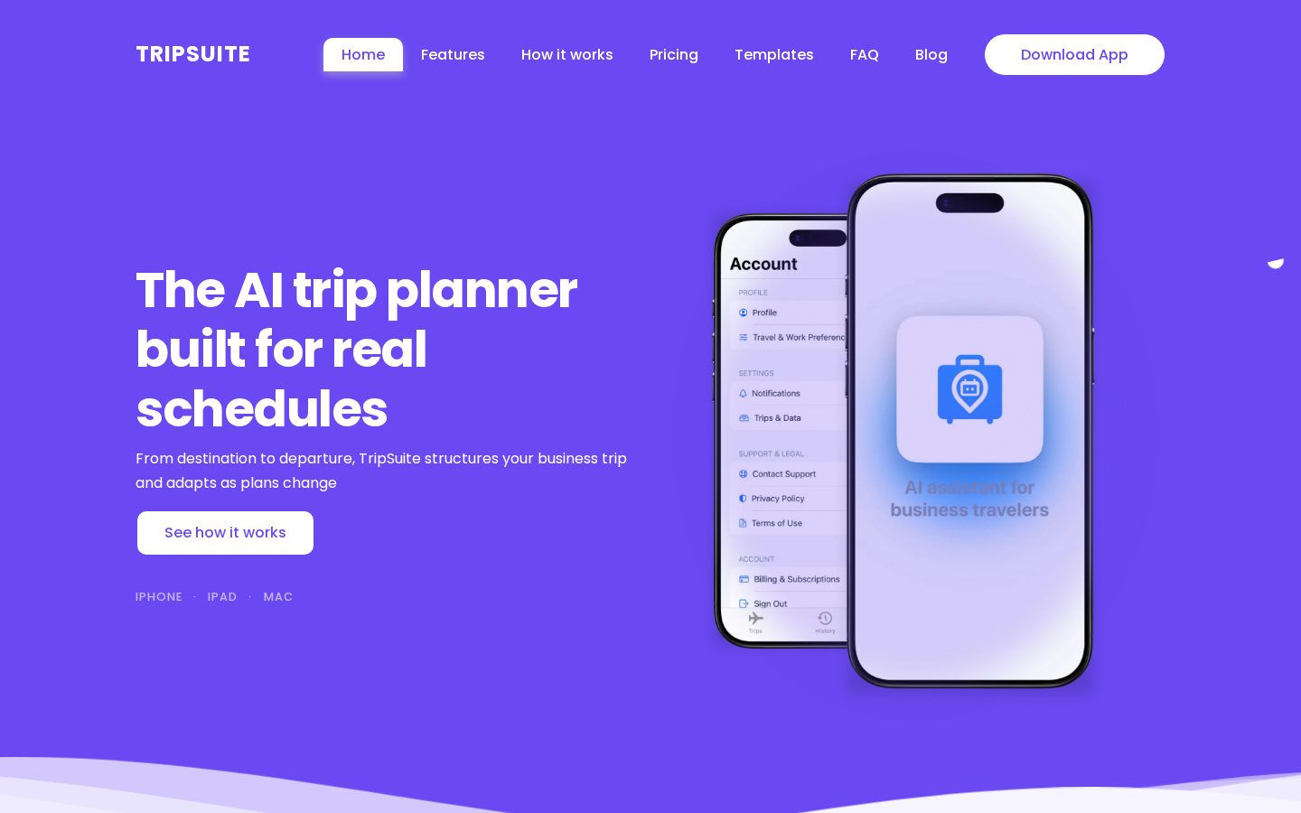 TripSuite Homepage