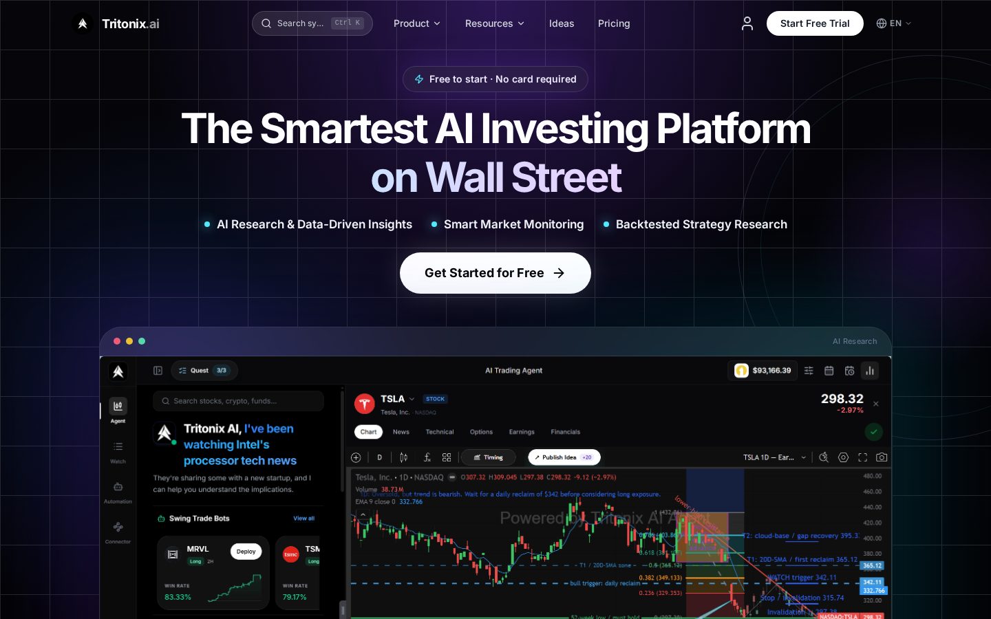 Tritonix.ai Homepage