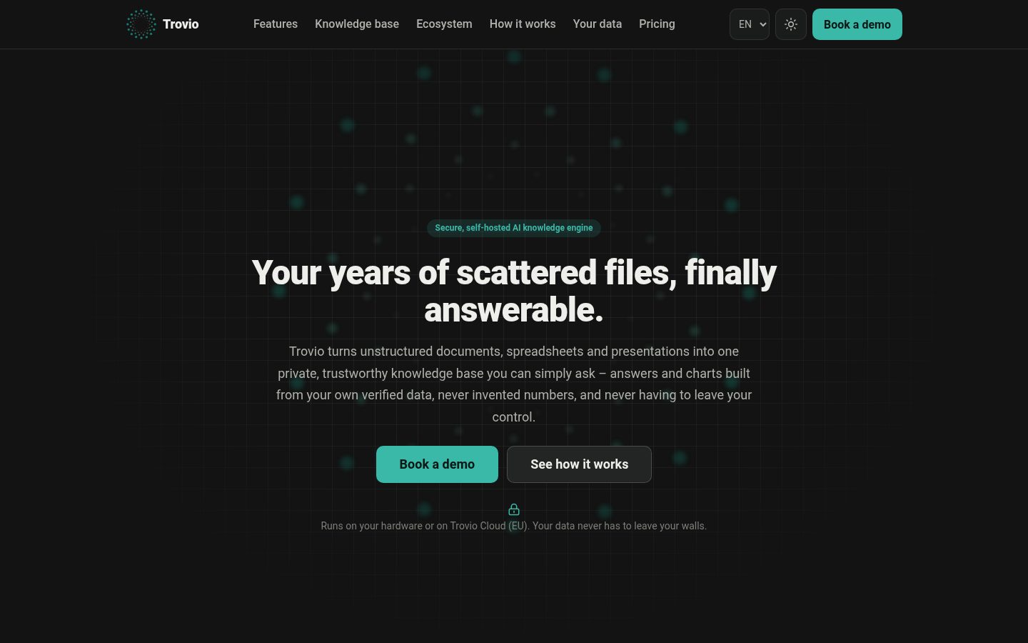 Trovio Homepage