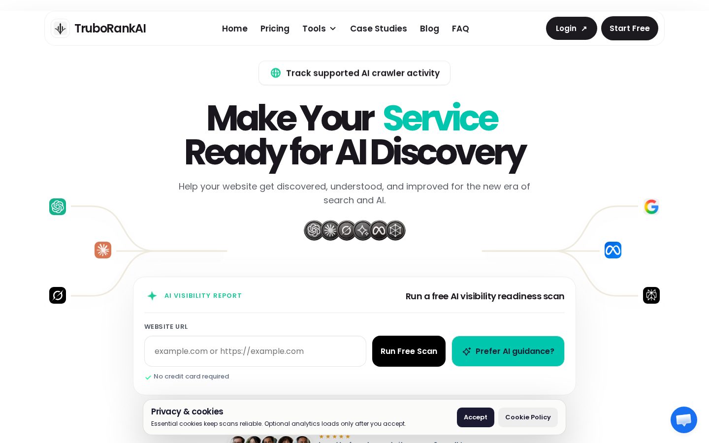 TruboRank AI Homepage