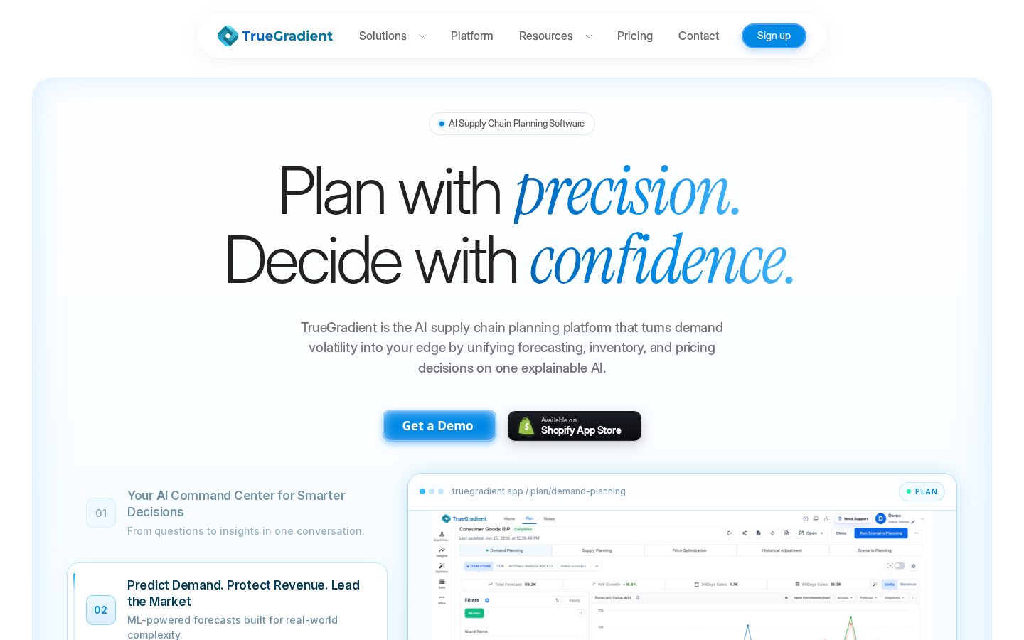 TrueGradient Homepage