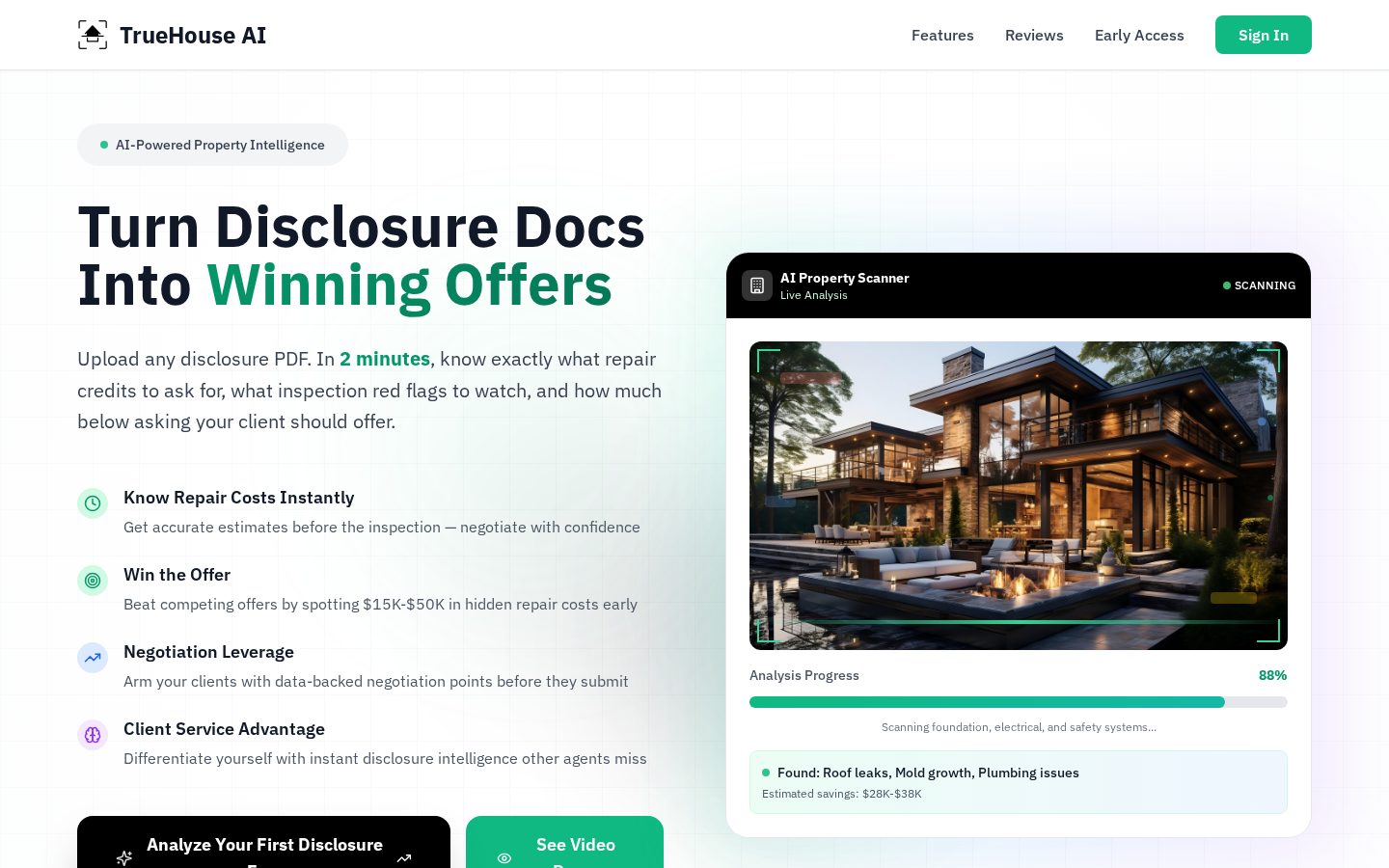 TrueHouse AI Homepage