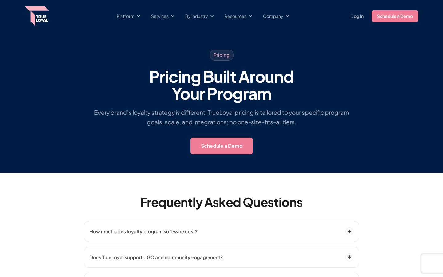 TrueLoyal Pricing