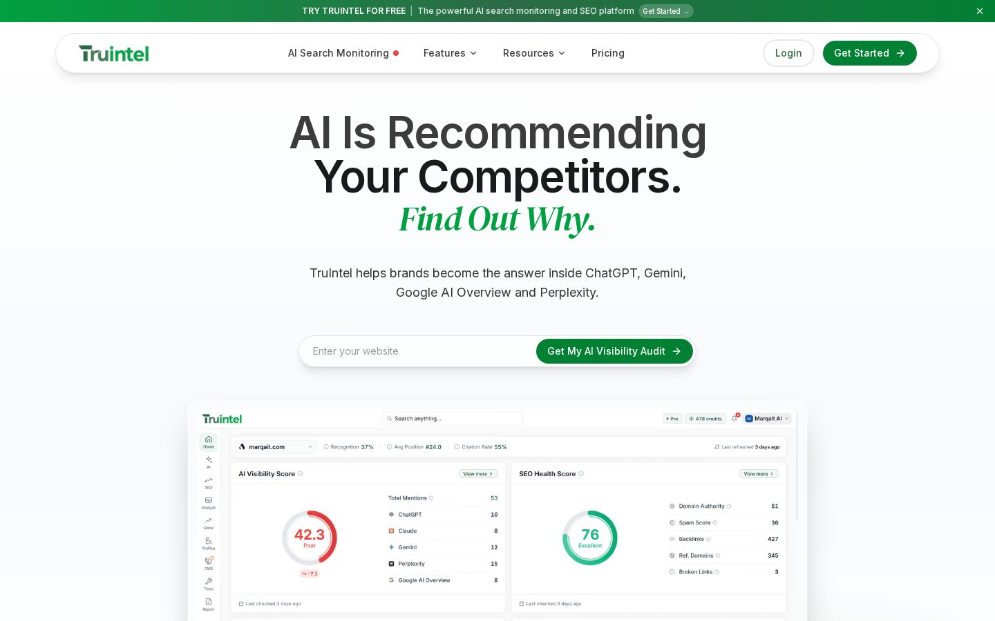 TruIntel Homepage