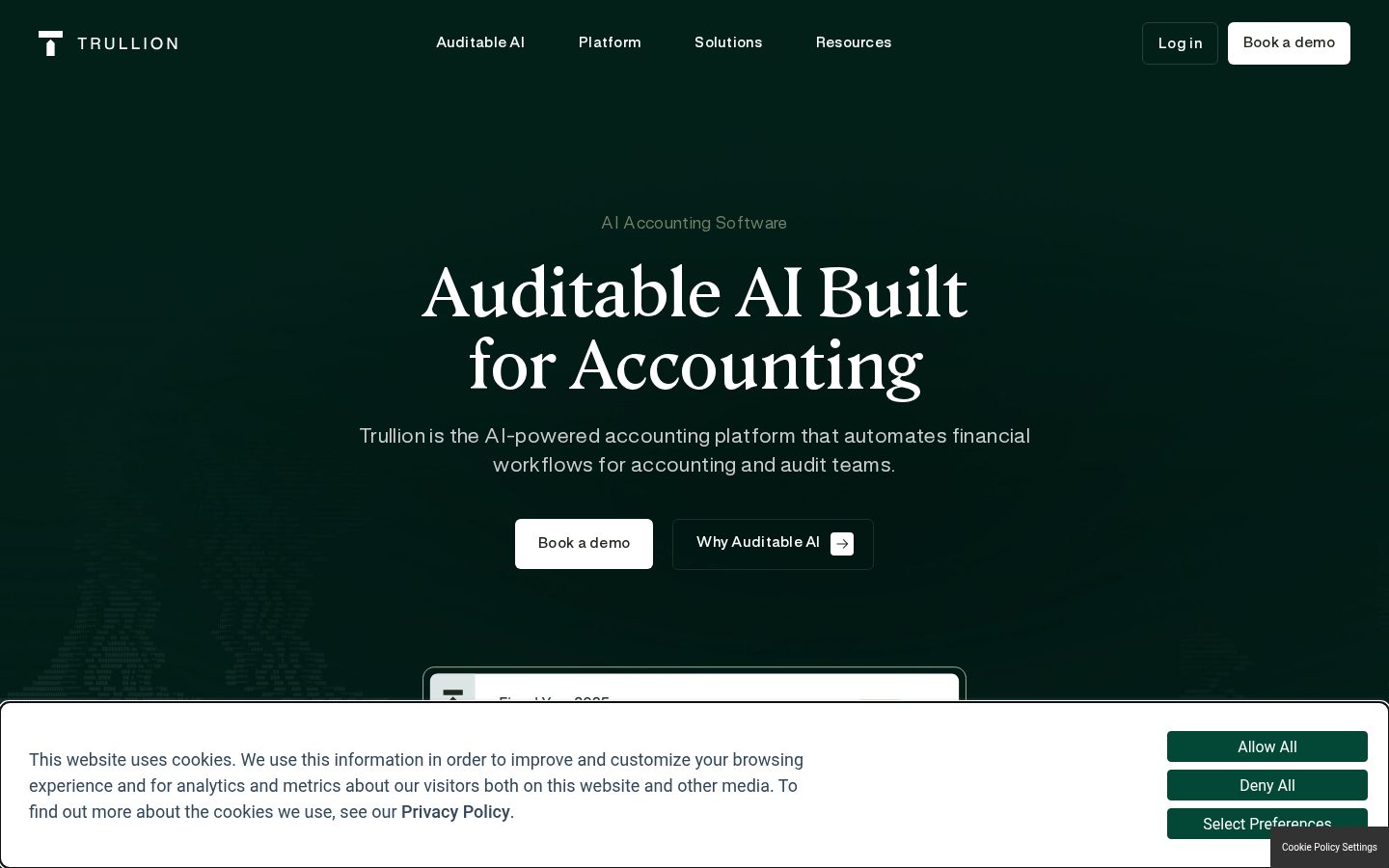 Trullion Homepage
