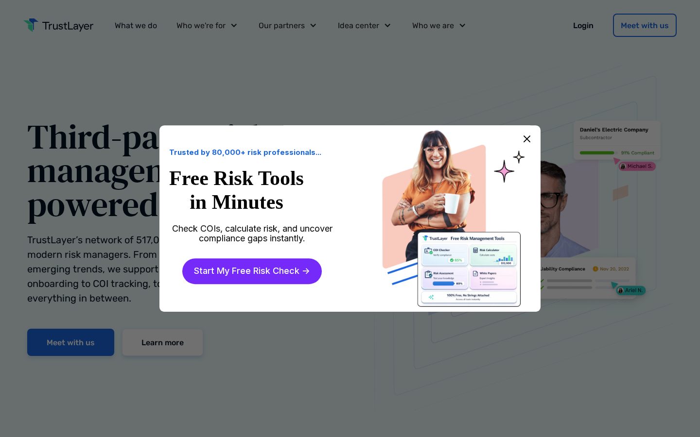 TrustLayer Homepage