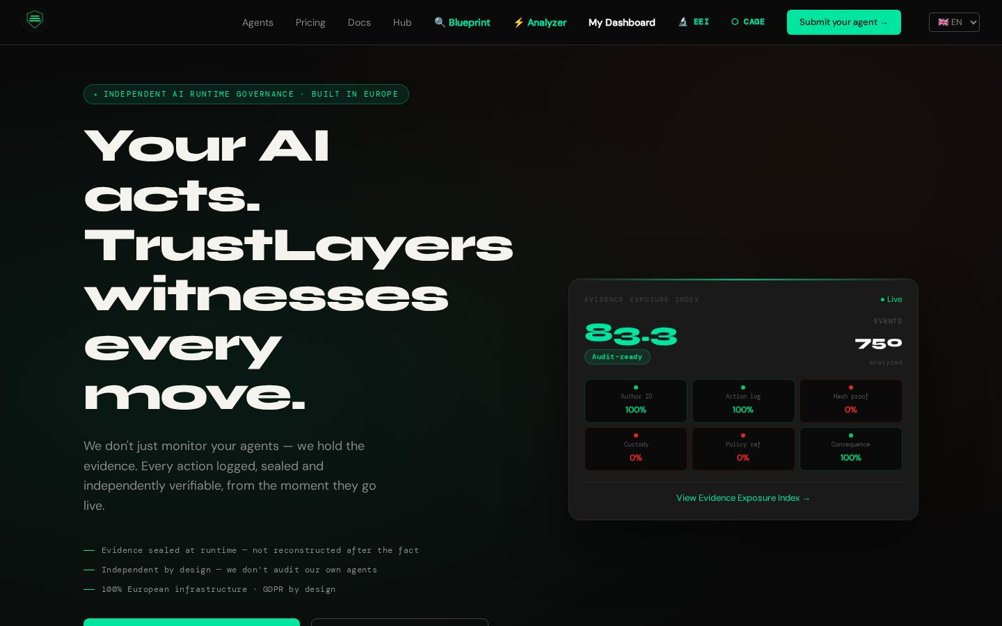 TrustLayers Homepage