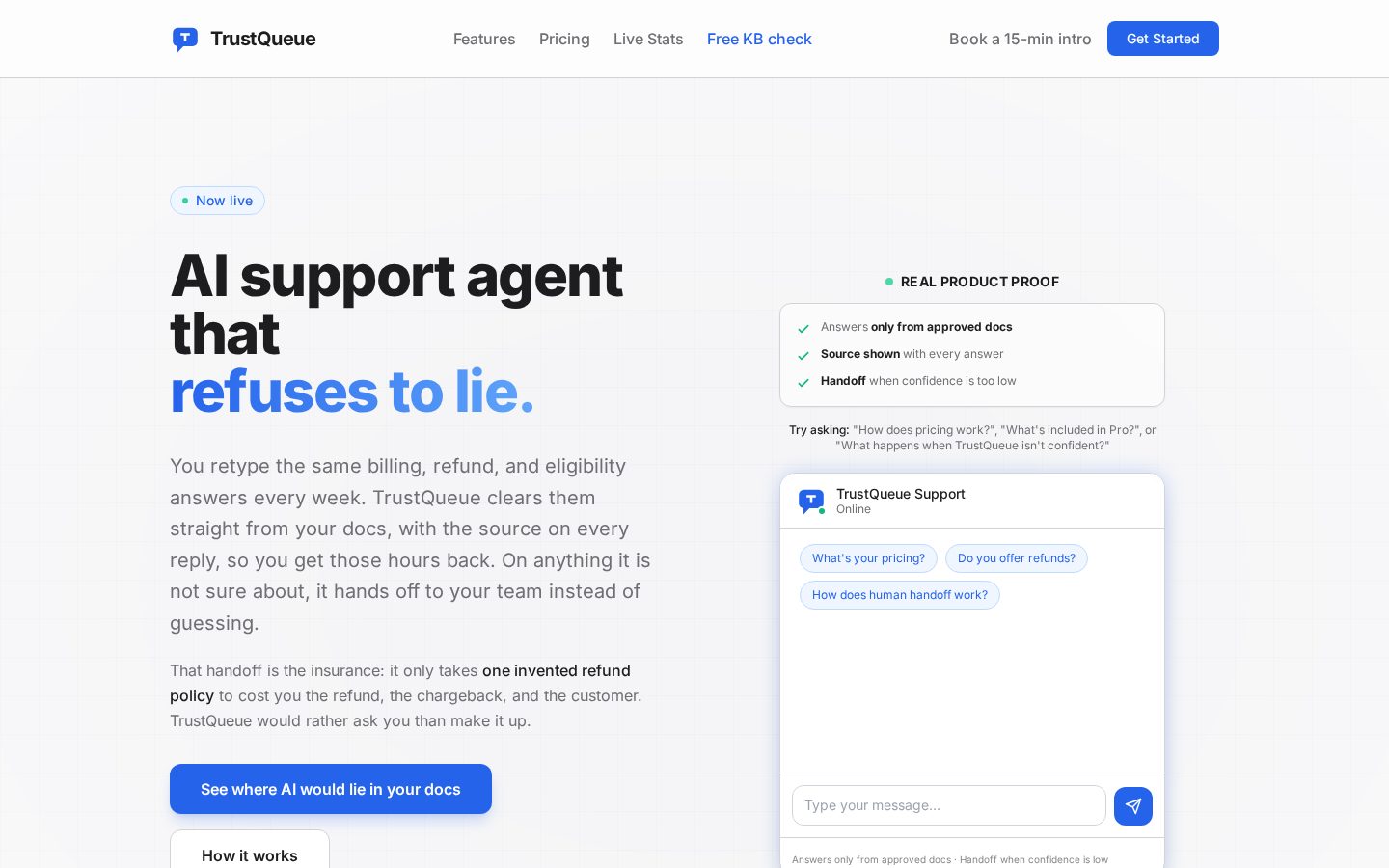 TrustQueue Homepage