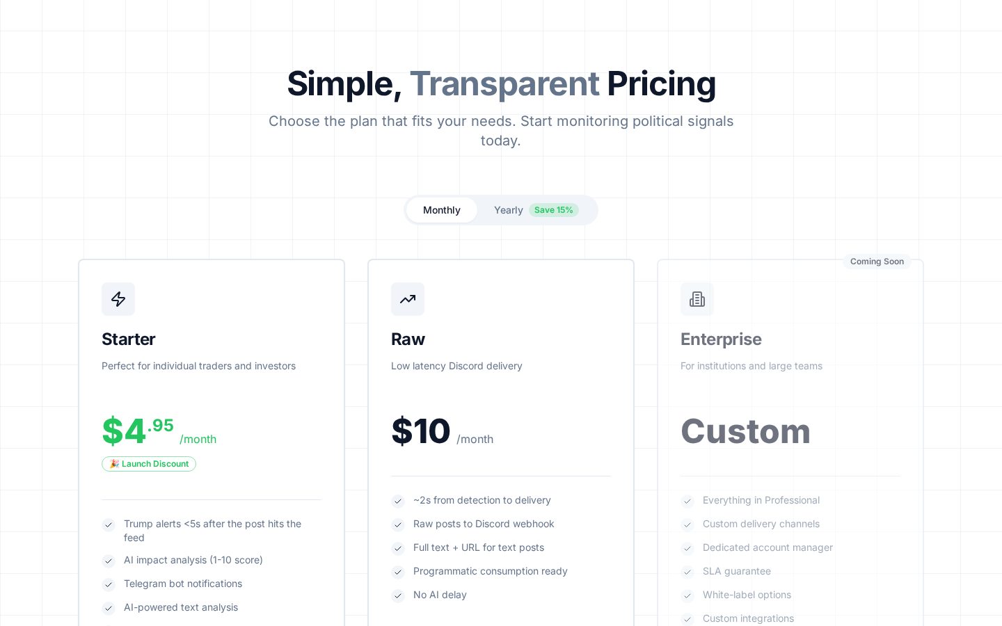 TruthSignal Pricing