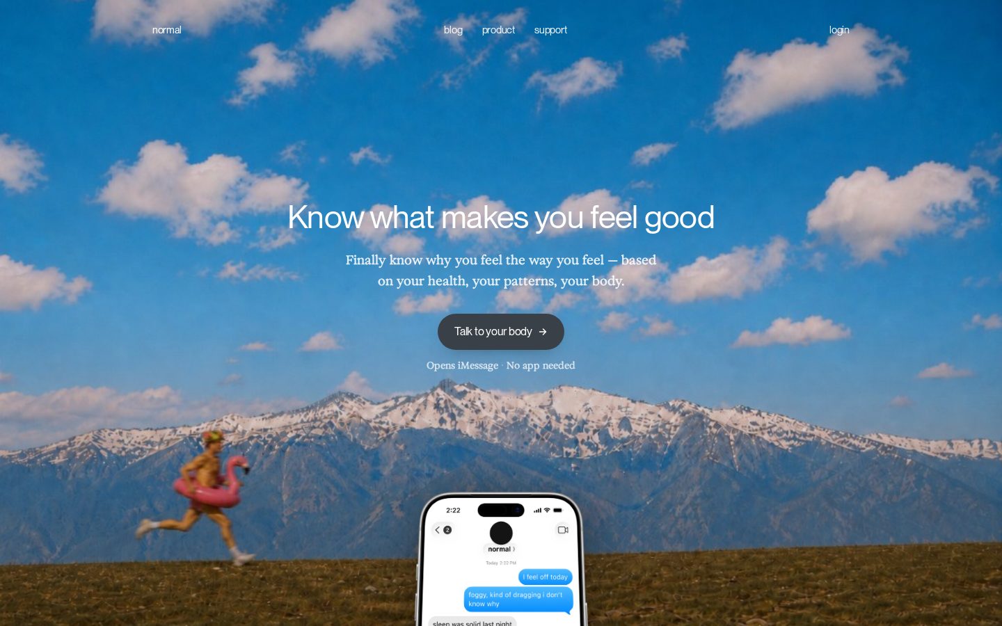 TryNormal AI Homepage
