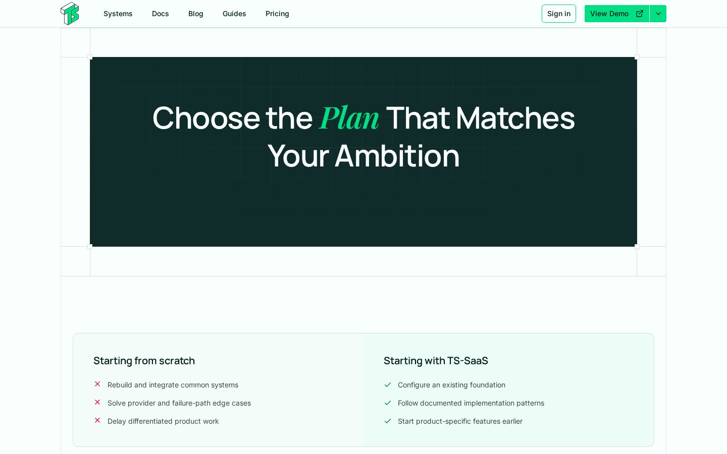 TS-SAAS Pricing
