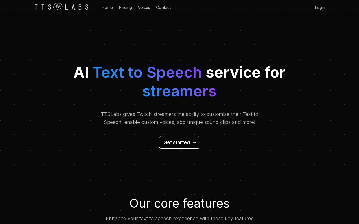 TTSLabs Homepage